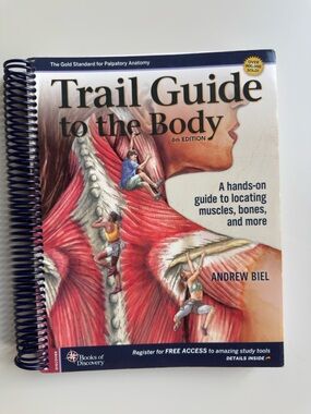 Trail Guide to the Body by Andrew Biel - White, Red Cover